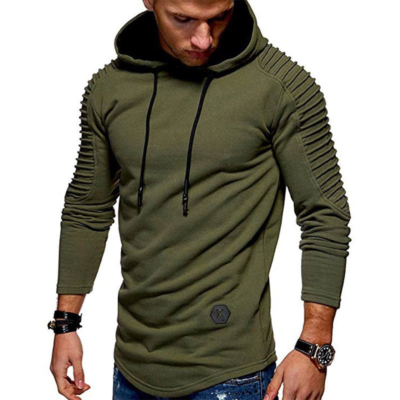 Herren modernes Kapuzenshirt mit strukturierten Ärmeln und trendigem Design Echoarchiv