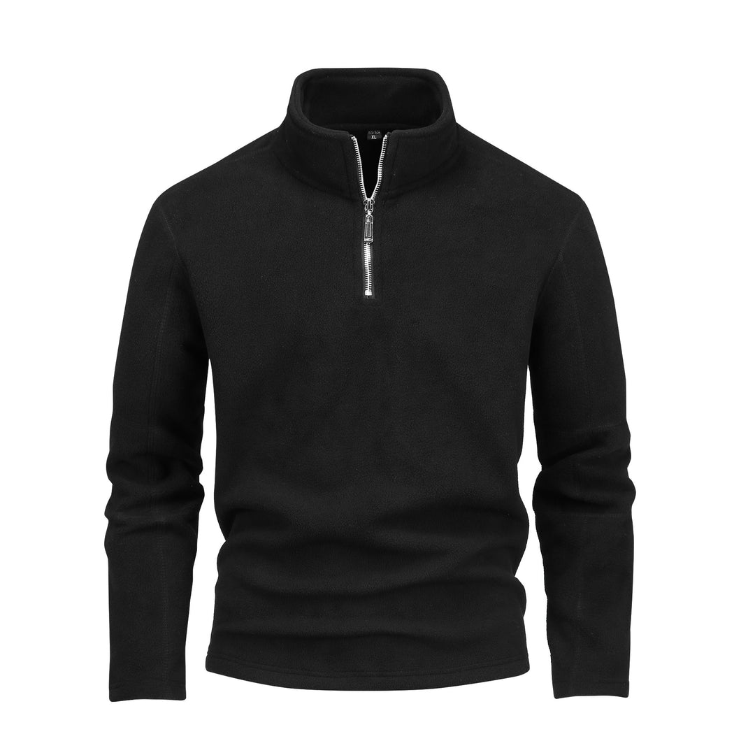 Herren nan Fleece-Halbzip-Pullover mit Stehkragen und flauschiger Mikrofleece-Qualität Echo Archiv