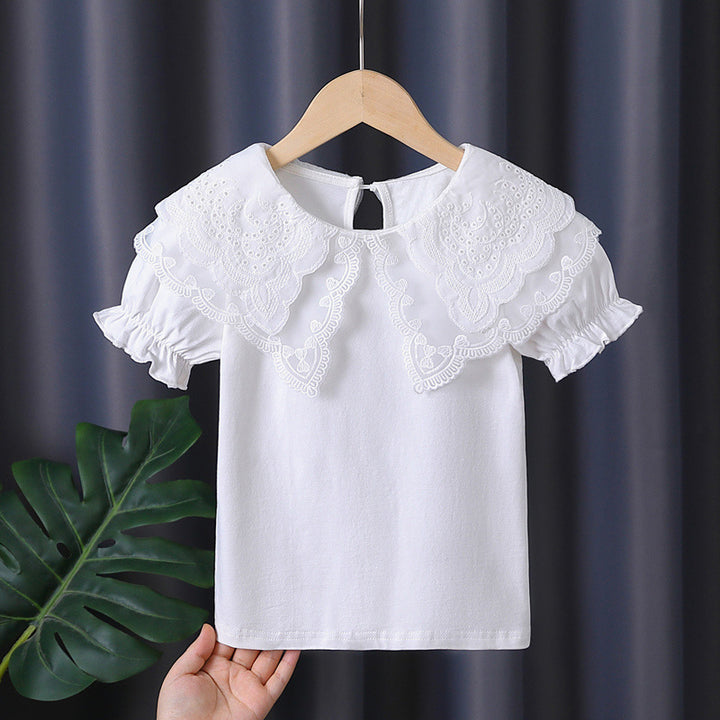 Mädchen Bluse mit eleganten Rüschendetails Echo Archiv