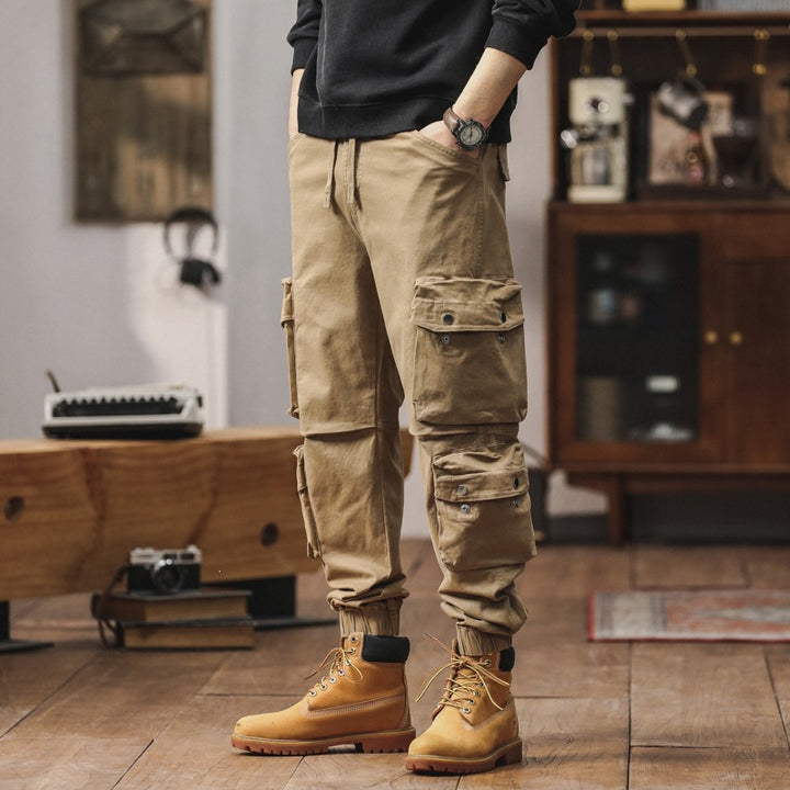 Herren Cargohose mit multifunktionalen Pattentaschen und elastischem Saum Echo Archiv