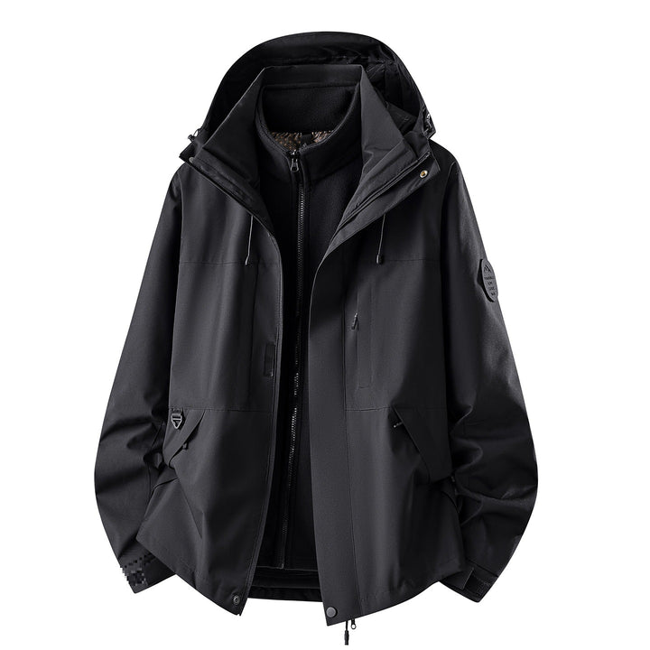 Damen Dreiteilige wasserdichte Outdoorjacke mit abnehmbarem Fleece-Innenlayer Echoarchiv