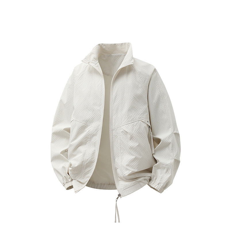 Herren Leichtgewichtige Windjacke mit hohem Kragen Echo Archiv