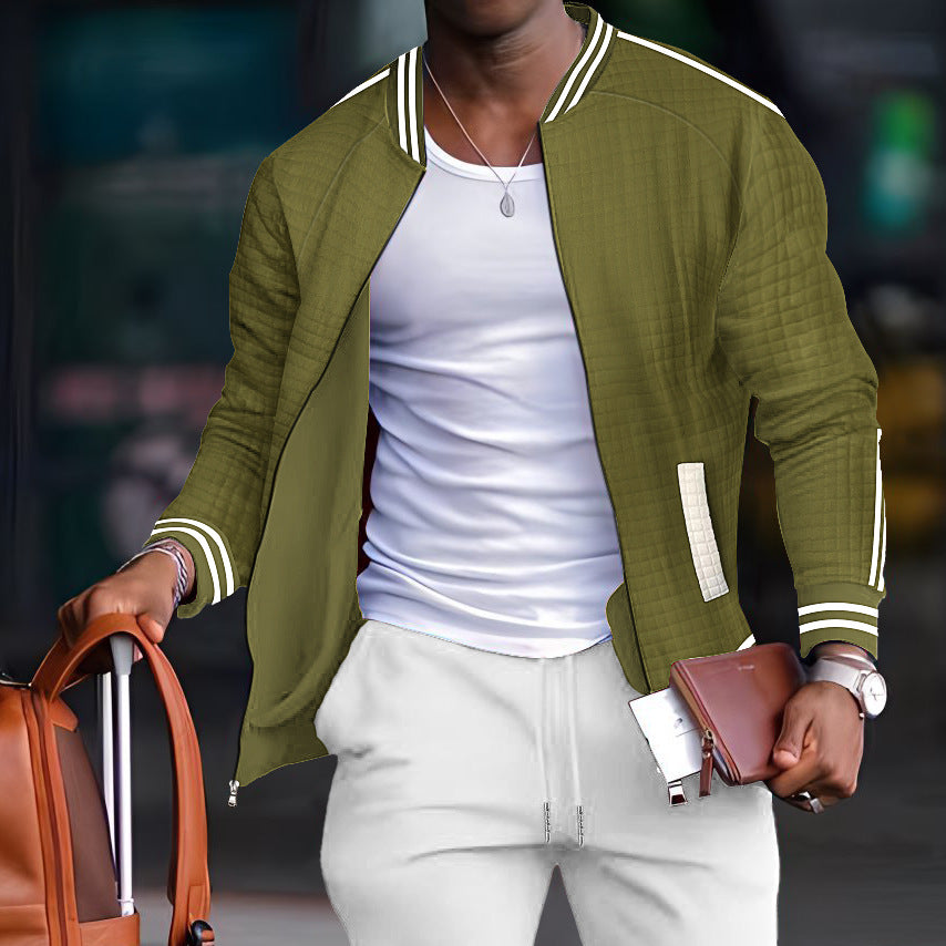 Herren sportliche Steppjacke mit modernem Schnitt und praktischen Reißverschlusstaschen Echoarchiv