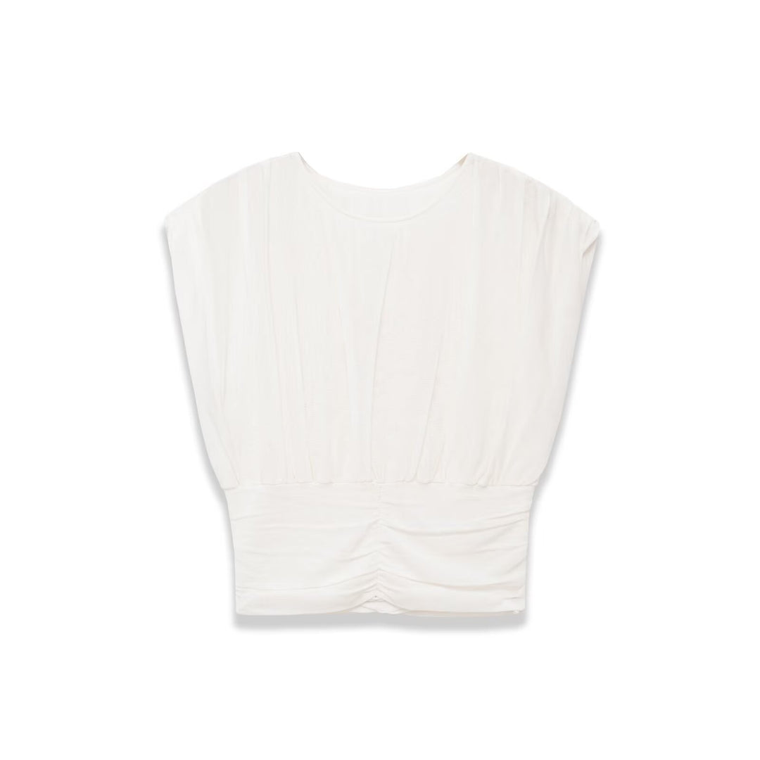 Damen modisches Oversize-Top mit raffiniertem Bund Echo Archiv