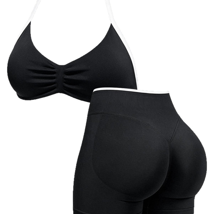 Damen Sportliches Crop-Top und Shorts-Set Echo Archiv