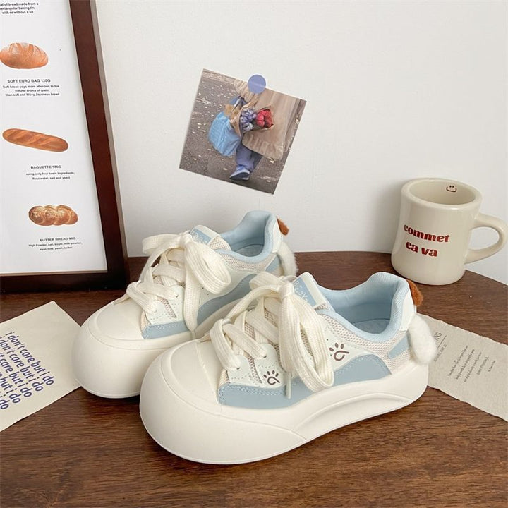 Damen Plattform-Sneaker mit verspielten Applikationen und bequemer Sohle Echo Archiv