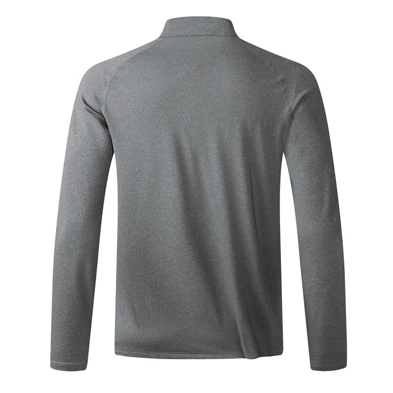 Herren Funktionales Langarmshirt mit Stehkragen und halbem Reißverschluss Echoarchiv