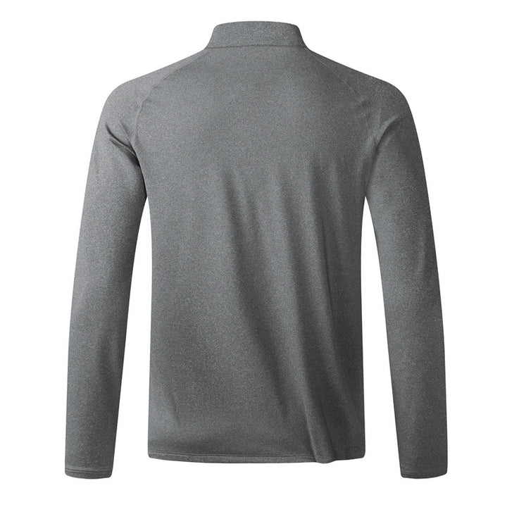 Herren Funktionales Langarmshirt mit Stehkragen und halbem Reißverschluss Echoarchiv