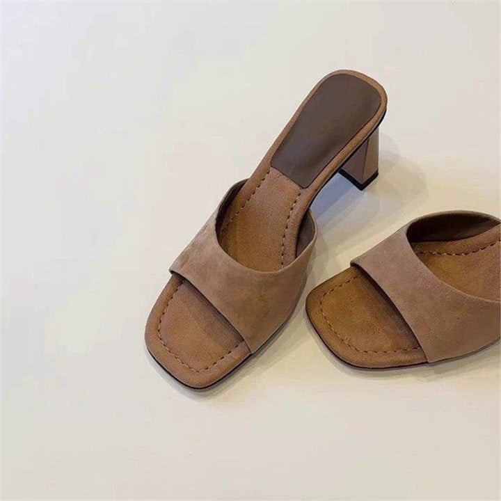 Damen Komfortable High Heel Mules – Avérine