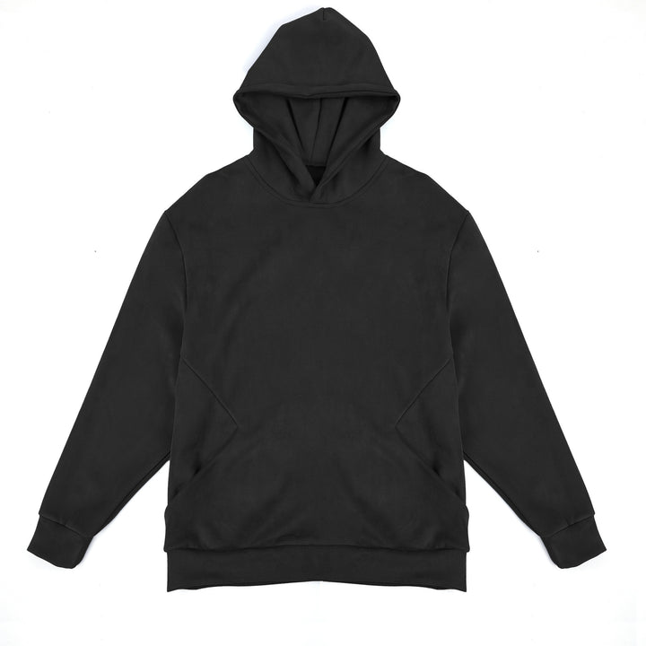 Herren Kapuzensweatshirt aus weichem Fleece-Material mit innovativen Details Echoarchiv