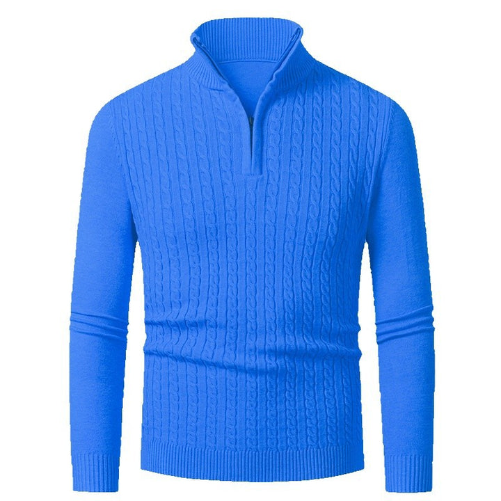 Herren Feinstrickpullover mit modischem Reißverschluss Echoarchiv