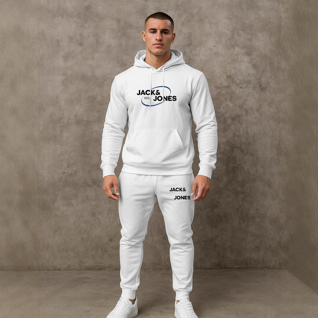 Herren Freizeit Hoodie und Jogginghose Set Echoarchiv