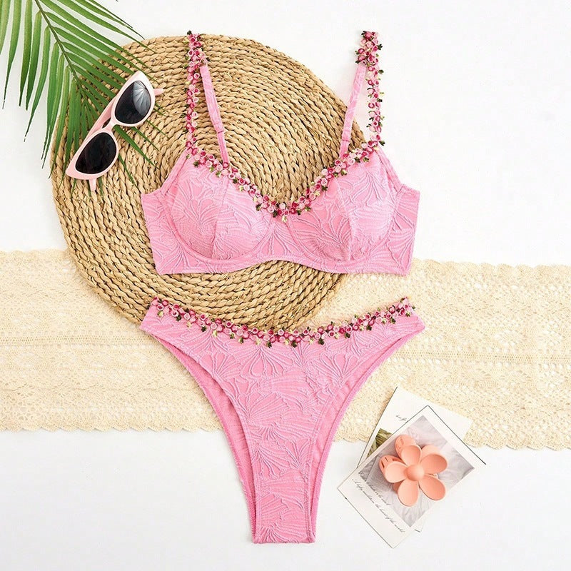 Damen Bikini-Set mit floralen Applikationen Echo Archiv