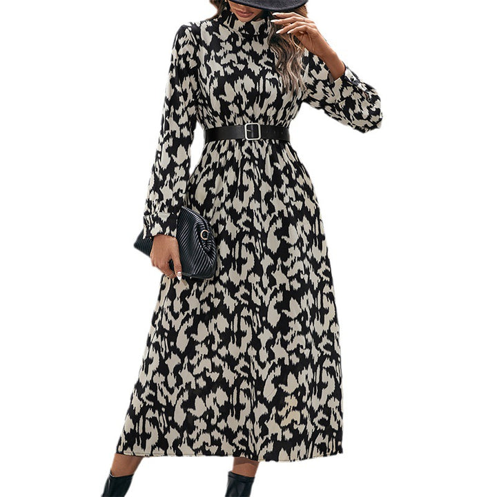 Damen Elegantes Kleid mit Taillengürtel Echo Archiv