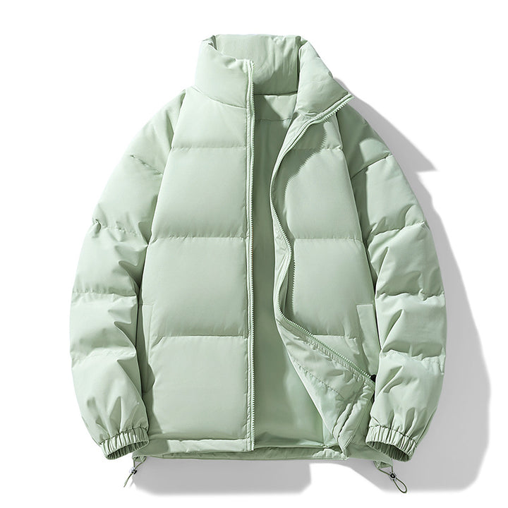 Herren Gepolsterte Pufferjacke mit hohem Stehkragen, winddichter Außenlage und verstellbarem Kordelzugsaum Echo Archiv