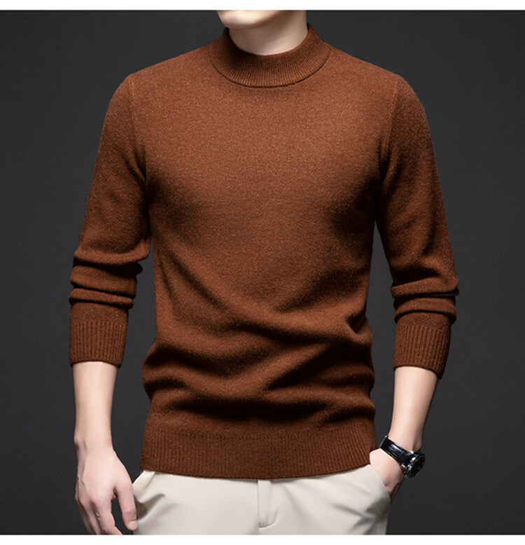 Herren eleganter Rollkragenpullover aus weichem Material Echoarchiv