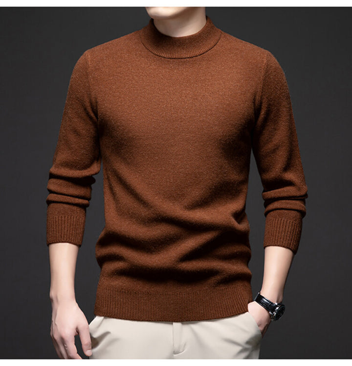 Herren eleganter Rollkragenpullover aus weichem Material Echoarchiv