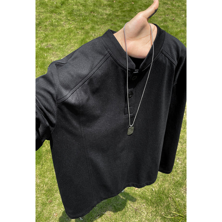 Herren Casual Langarmhemd mit Knopfleiste Echo Archive