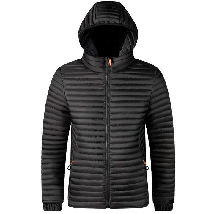 Herren Moderne Steppjacke mit Kapuze Echo Archiv