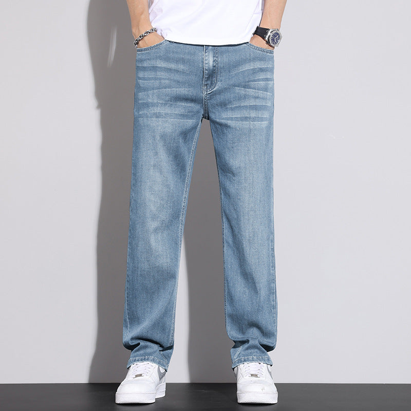 Herren lässige Relaxed Fit Jeanshose Echoarchiv