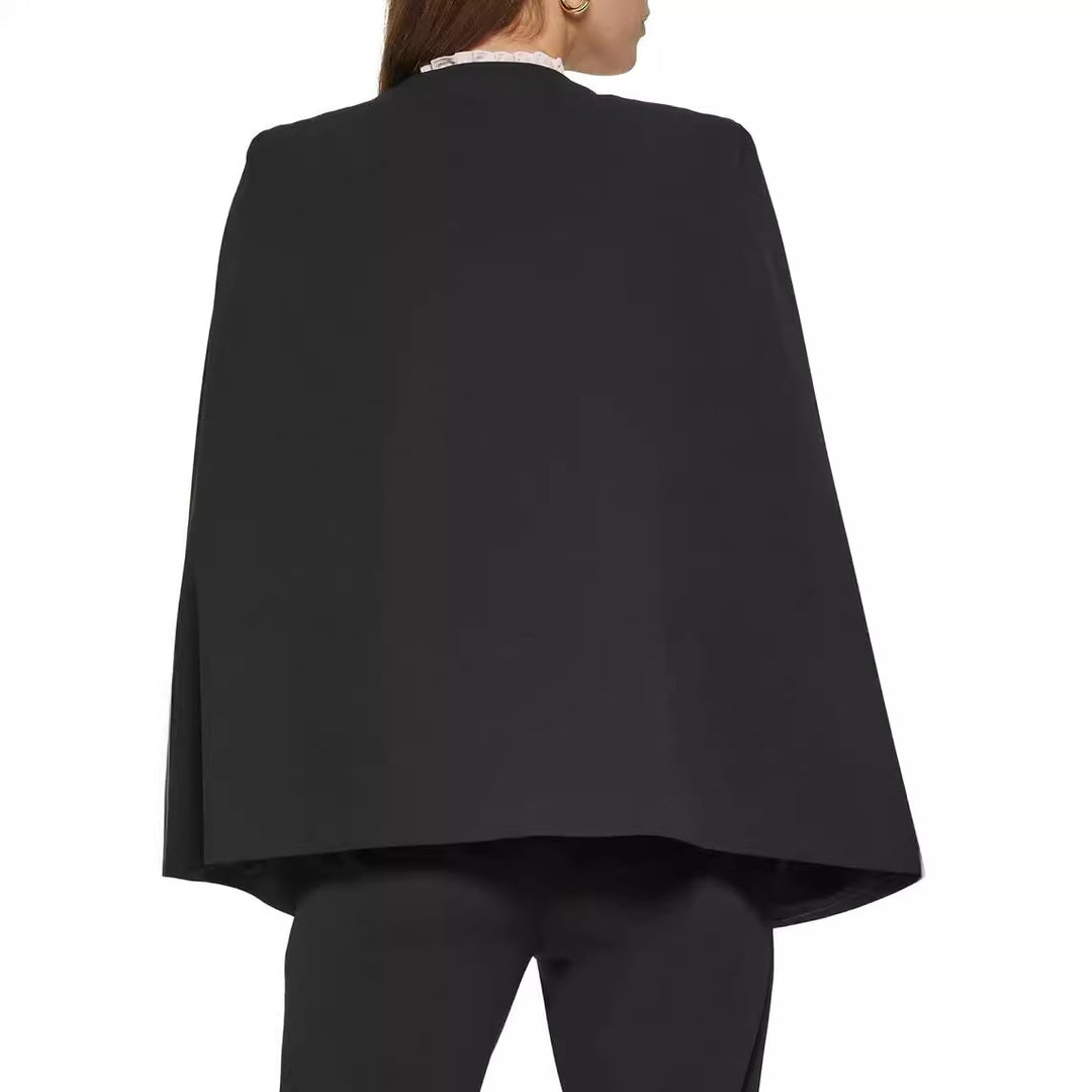 Damen Cape-Blazer-Set im Tailoring mit Cape-Ärmeln und schmaler Anzughose Echoarchiv