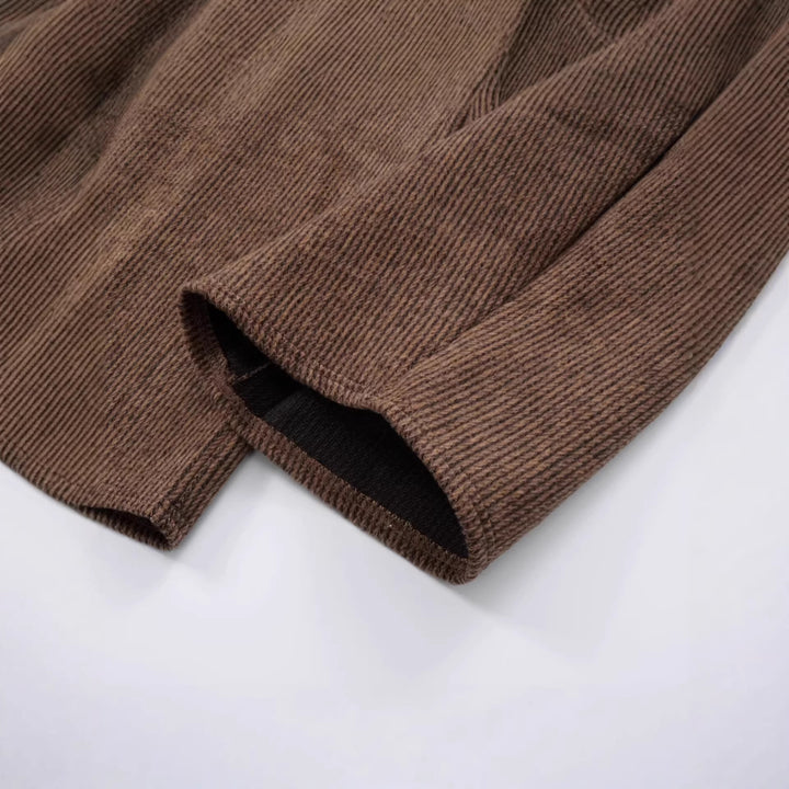 Damen Weitgeschnittene Cord-Hose mit elastischem Bund Echoarchiv