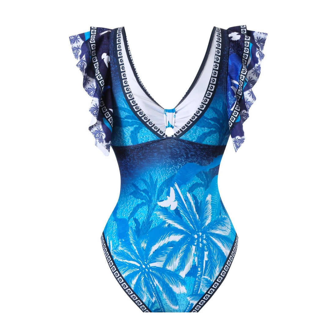 Damen Eleganter Badeanzug mit passendem Maxi-Sarong – Maréssa