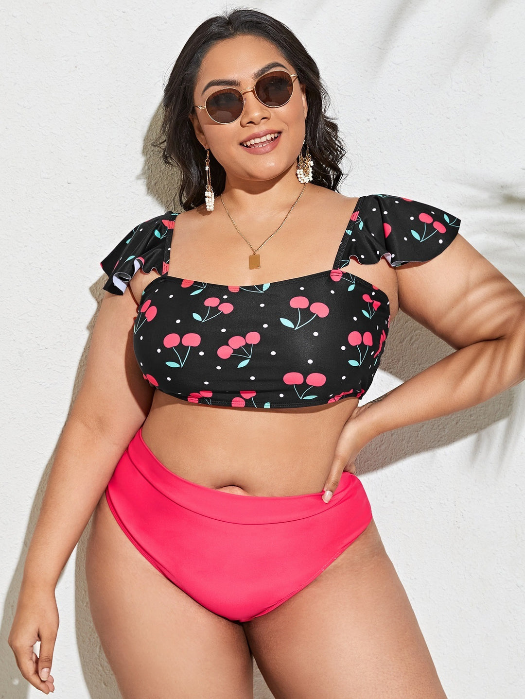 Damen Crop Top und Hohe Taille Bikini Set Echo Archiv
