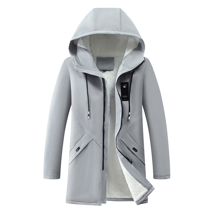 Herren wasserabweisende Übergangsjacke mit isolierendem Innenfutter und Kapuze Echoarchiv