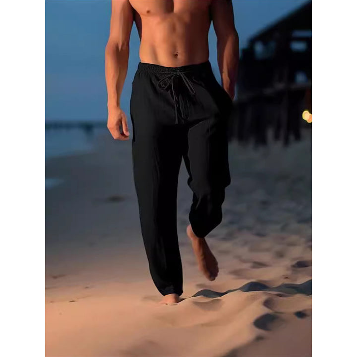 Herren atmungsaktive Strandhose mit verstellbarem Bund Echoarchiv
