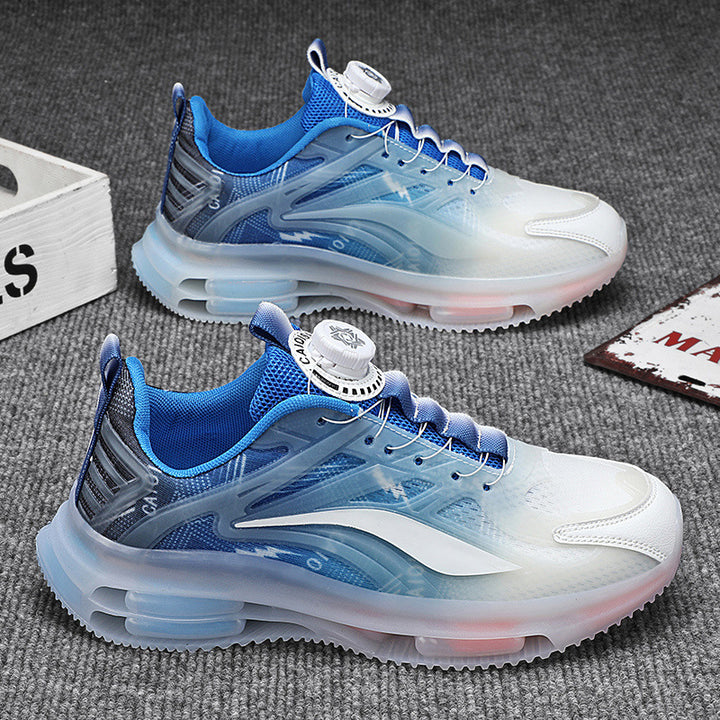 Unisex luftgepolsterte Hybrid-Sneaker mit transluzenter Hohlkammer-Zwischensohle und Drehverschluss – Norré