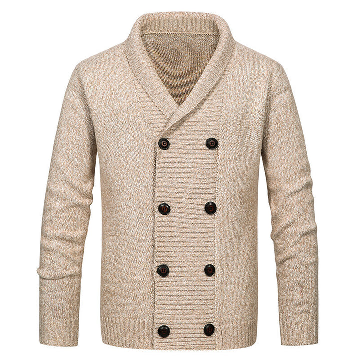 Herren nan Strickjacke mit Schalkragen und doppelter Knopfleiste Echo Archiv