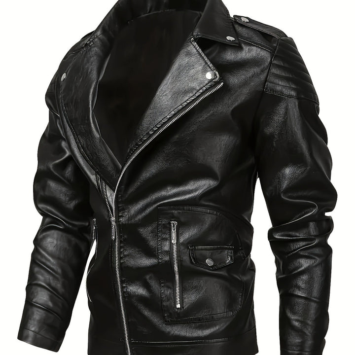Herren Biker-Lederjacke – Valtoré
