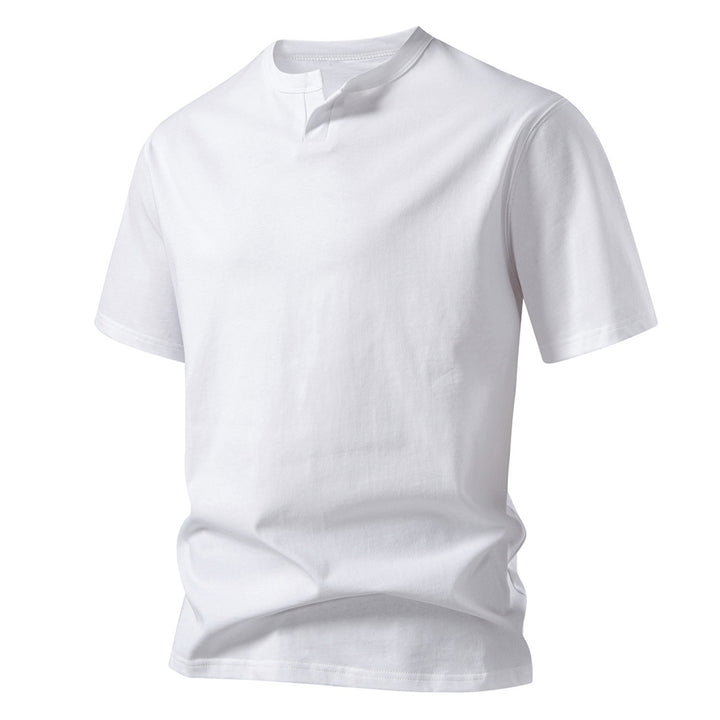 Herren Kurzarm T-Shirt mit kreativem Kragen Echoarchiv