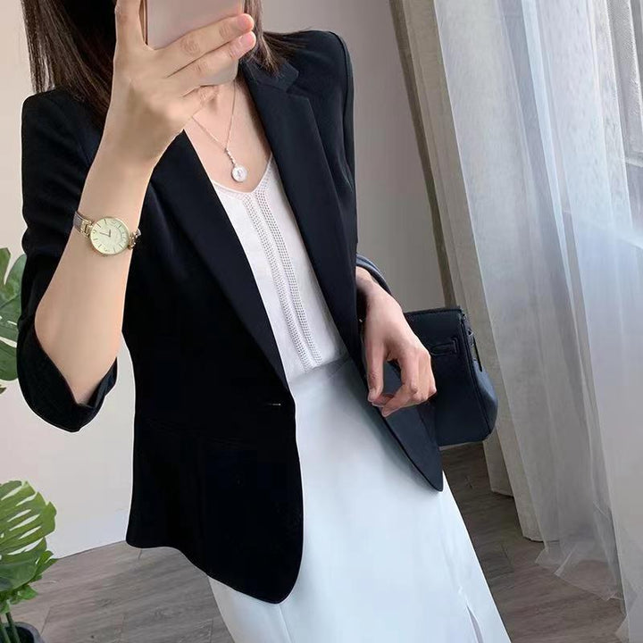 Damen Eleganter Blazer mit kurzem Arm Echoarchiv