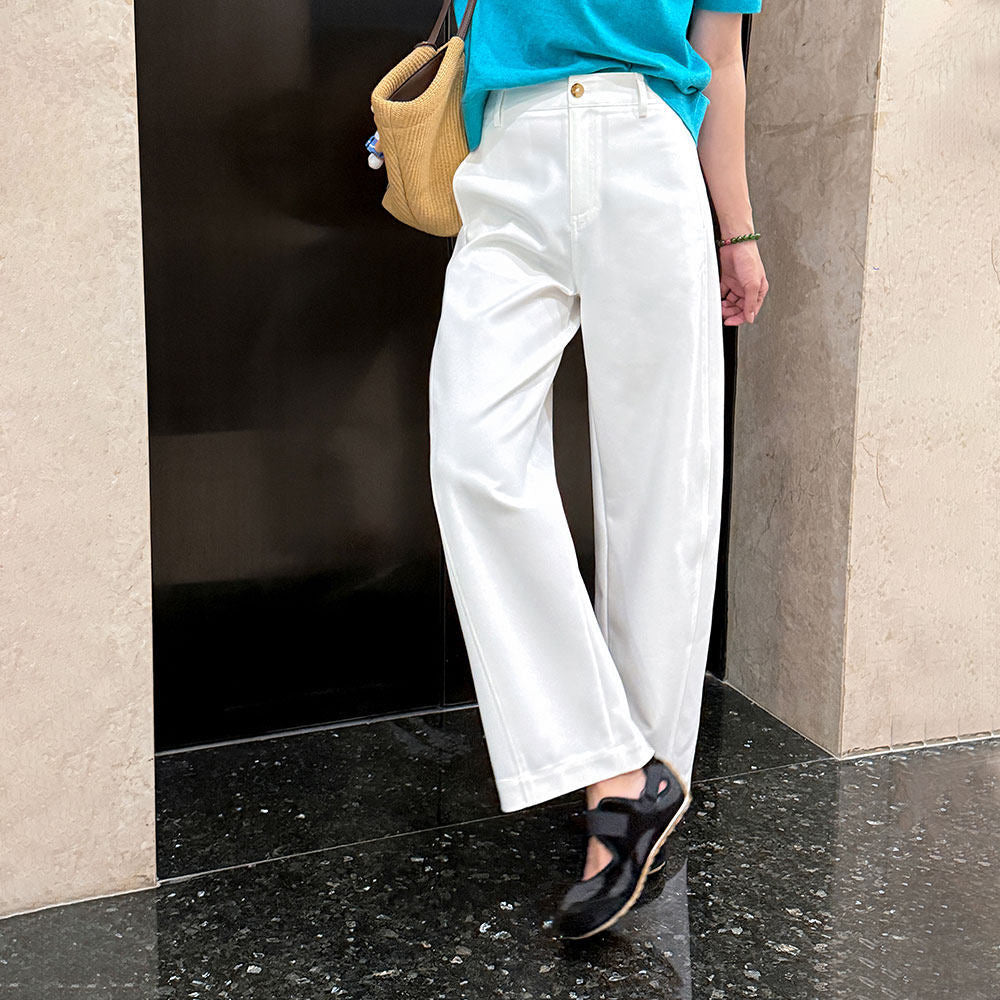 Damen Bequeme und moderne weite Stoffhose Echoarchiv