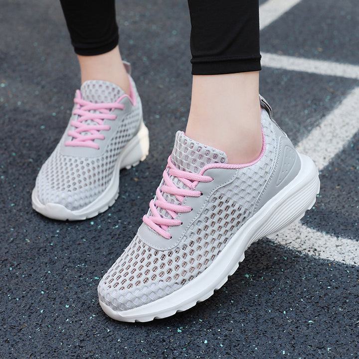 Damen nan leichte dreidimensionale Mesh-Walking-Sneaker mit viskoelastischem Fußbett und haftstarker Profilsohle Echo Archiv