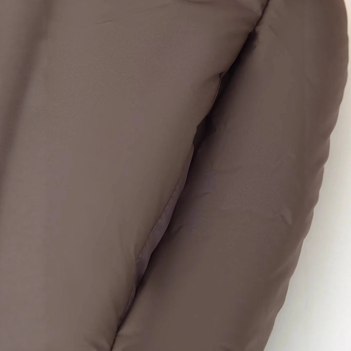 Damen kastige Steppjacke mit hohem Stehkragen und leichter Synthetikfüllung – Célinea