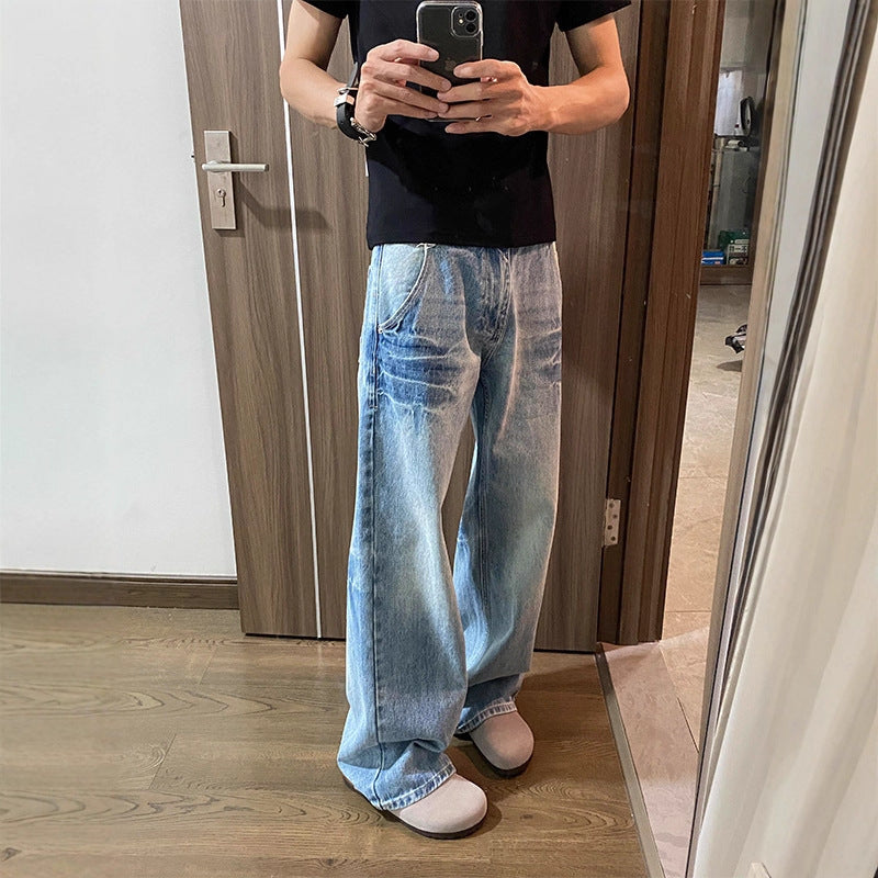 Herren Modische Weitgeschnittene Jeans Echoarchiv