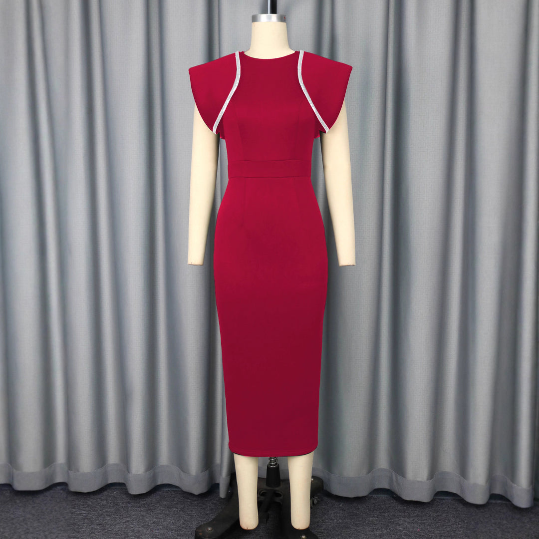 Damen Figurbetontes Kleid mit dekorativem Rüschen-Design Echo Archiv