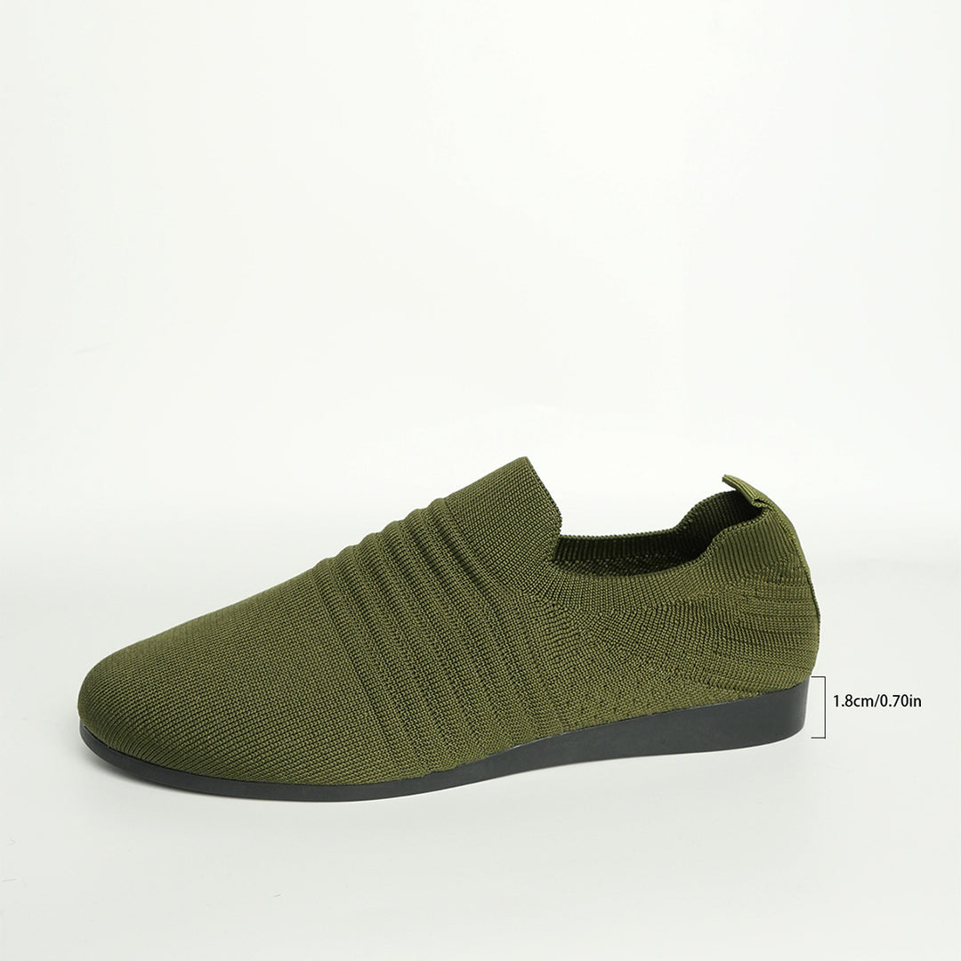 Herren nan atmungsaktiver Strick-Slip-On Sneaker mit elastischem Einstieg und gepolstertem Komfortfußbett Echo Archiv