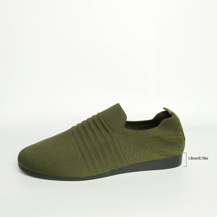 Herren nan atmungsaktiver Strick-Slip-On Sneaker mit elastischem Einstieg und gepolstertem Komfortfußbett Echo Archiv