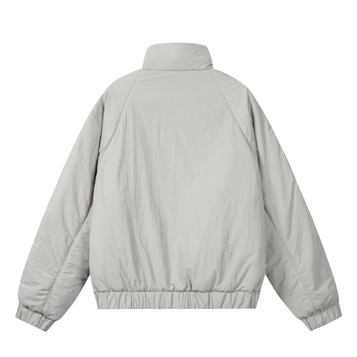 Unisex Boxy-wattierte Kurzjacke mit voluminösem Funnelkragen Echoarchiv