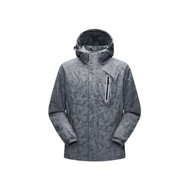 Herren Technische Regenjacke mit verschweißten Nähten und reflektierenden Details Echo Archiv