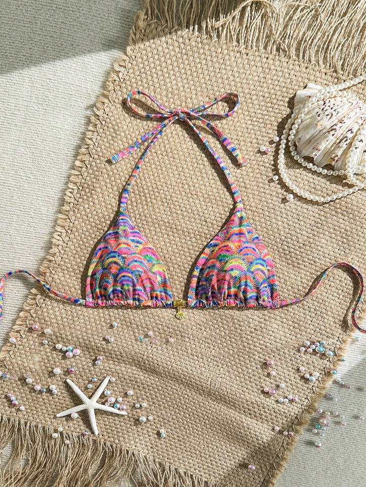 Damen Triangel-Bikinioberteil mit Rüschen Echo Archiv