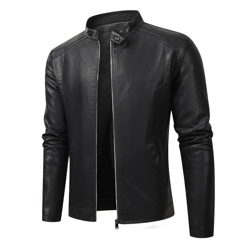 Herren Sportliche Kunstlederjacke mit Reißverschluss Echo Archiv