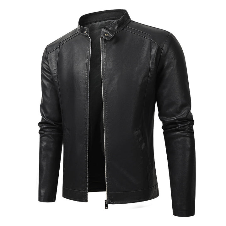 Herren Sportliche Kunstlederjacke mit Reißverschluss Echo Archiv