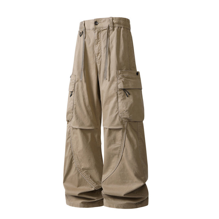 Herren weite Cargo-Hose im Baggy‑Schnitt mit Utility‑Taschen und Kordelbund Echo Archiv