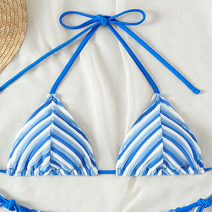 Damen Triangel-Bikini mit stilvollen Streifen Echo Archiv