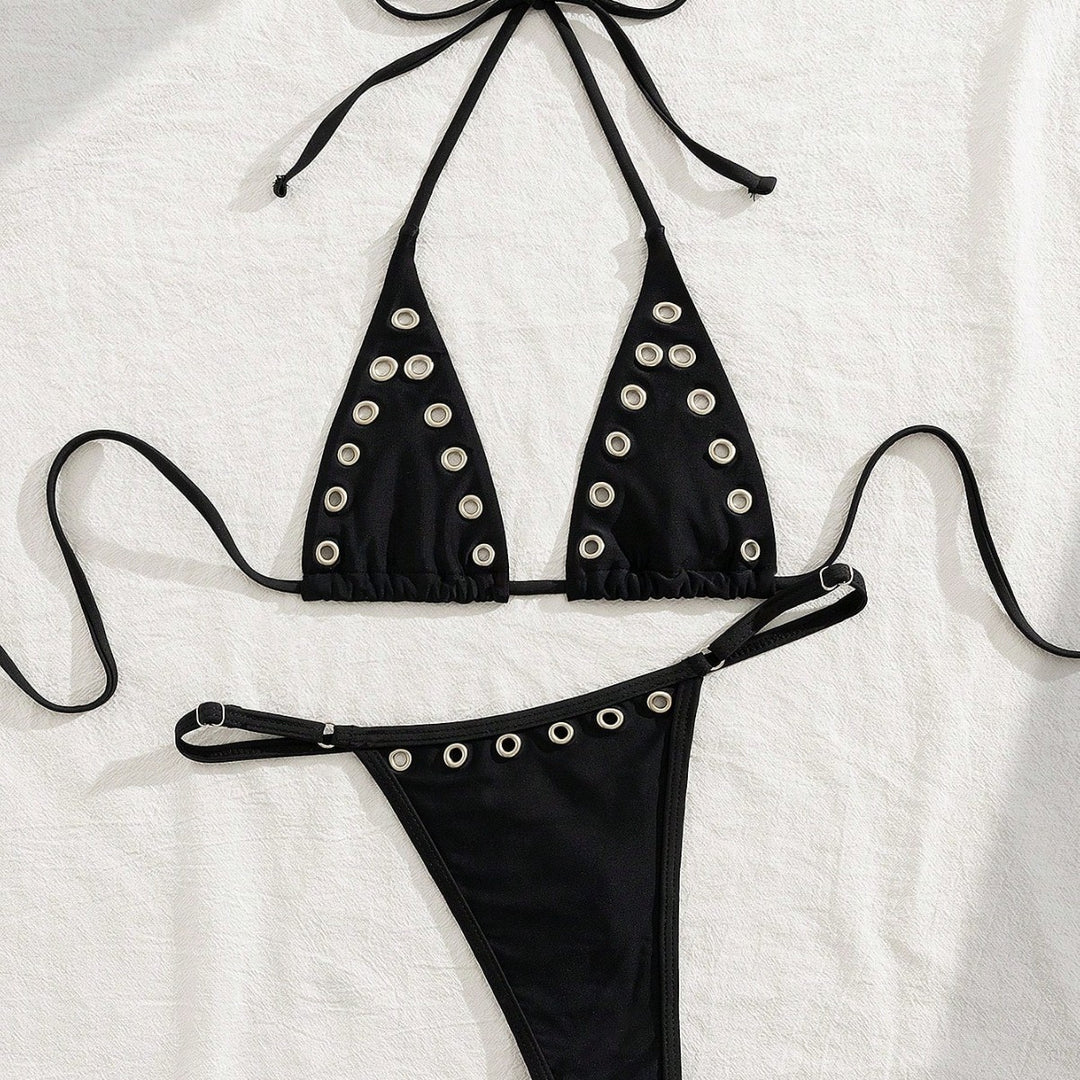 Damen Triangel-Bikini-Set mit glamourösen Zier-Details Echo Archiv